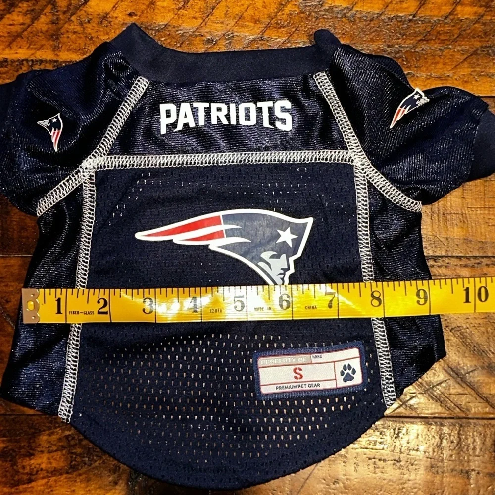 NEW Little Earth Patriots Navy Blue Dog Jersey Sz Small